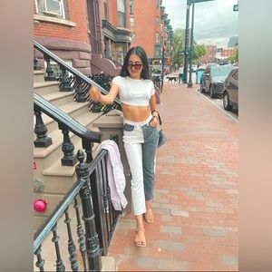 Double Color High Rise Jeans